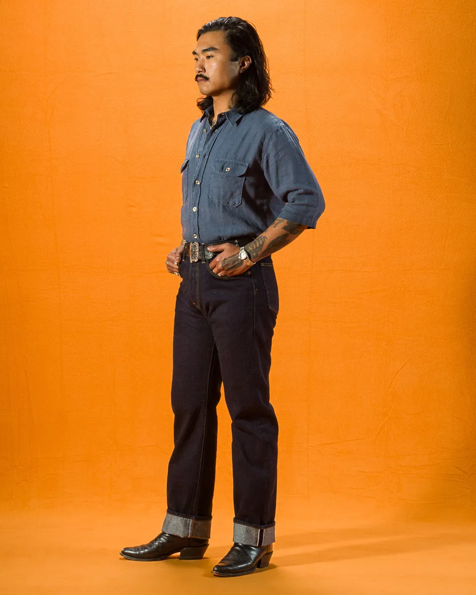 Kirk Straight Fit -14oz No.9 Selvedge Rinsed sold by Standard and Strange product image thumbnail 4