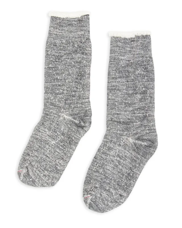 Double Face Merino/Organic Cotton Socks - Charcoal sold by Standard and Strange