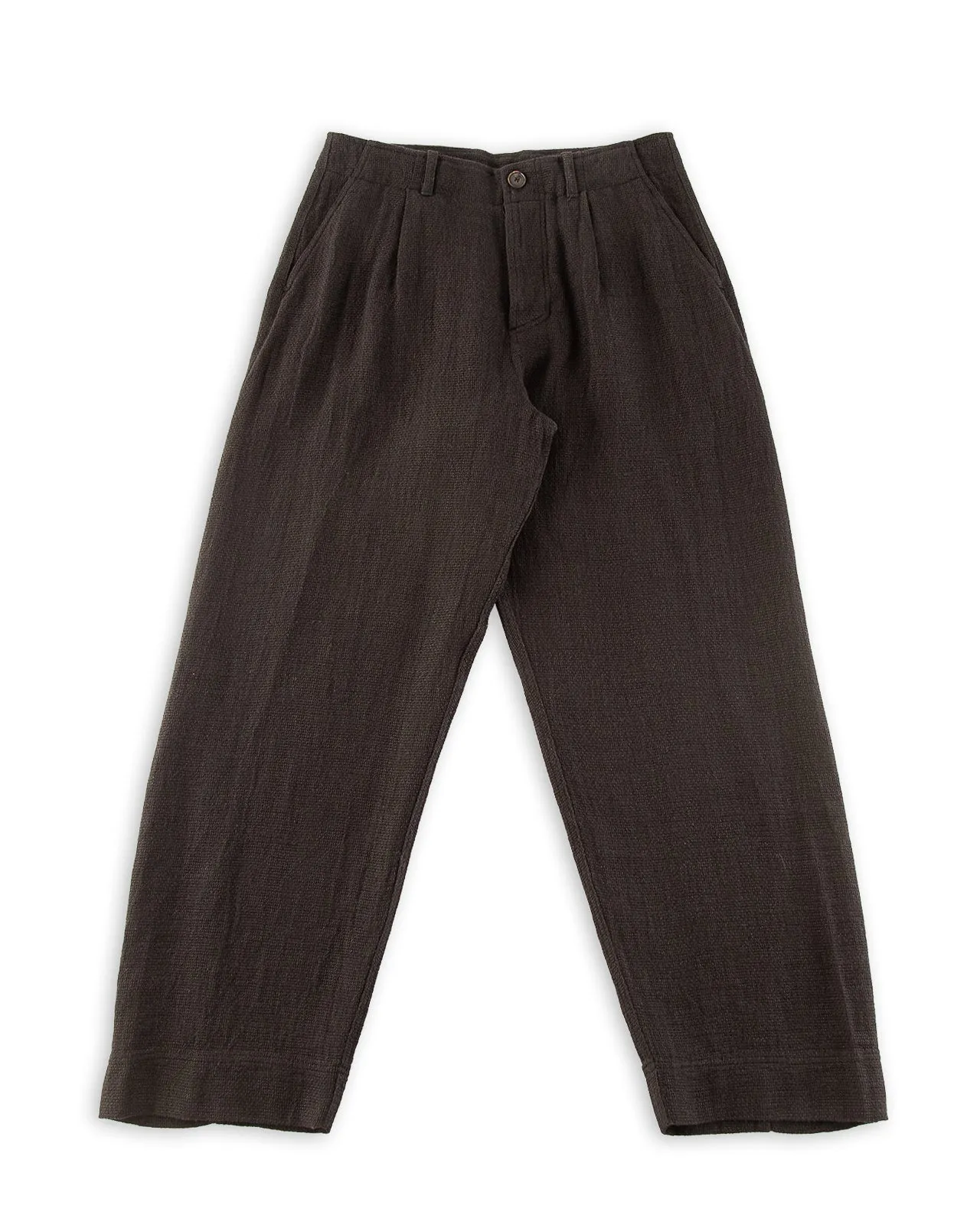Bobby Wide Pleated Trousers - Black Gauze sold by Standard and Strange