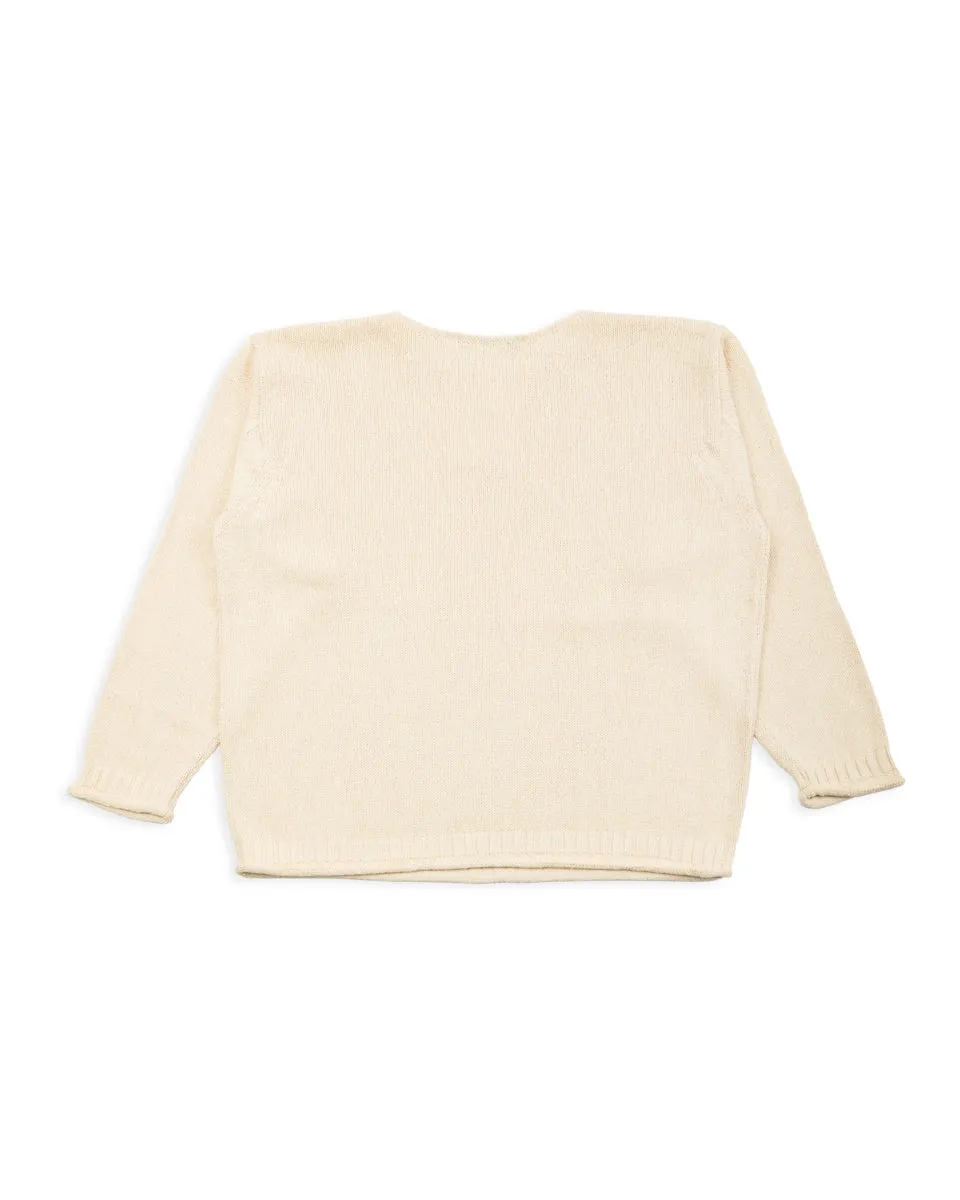 Silk Cotton Boatneck Pullover - Ecru 08 sold by Standard and Strange product image thumbnail 2
