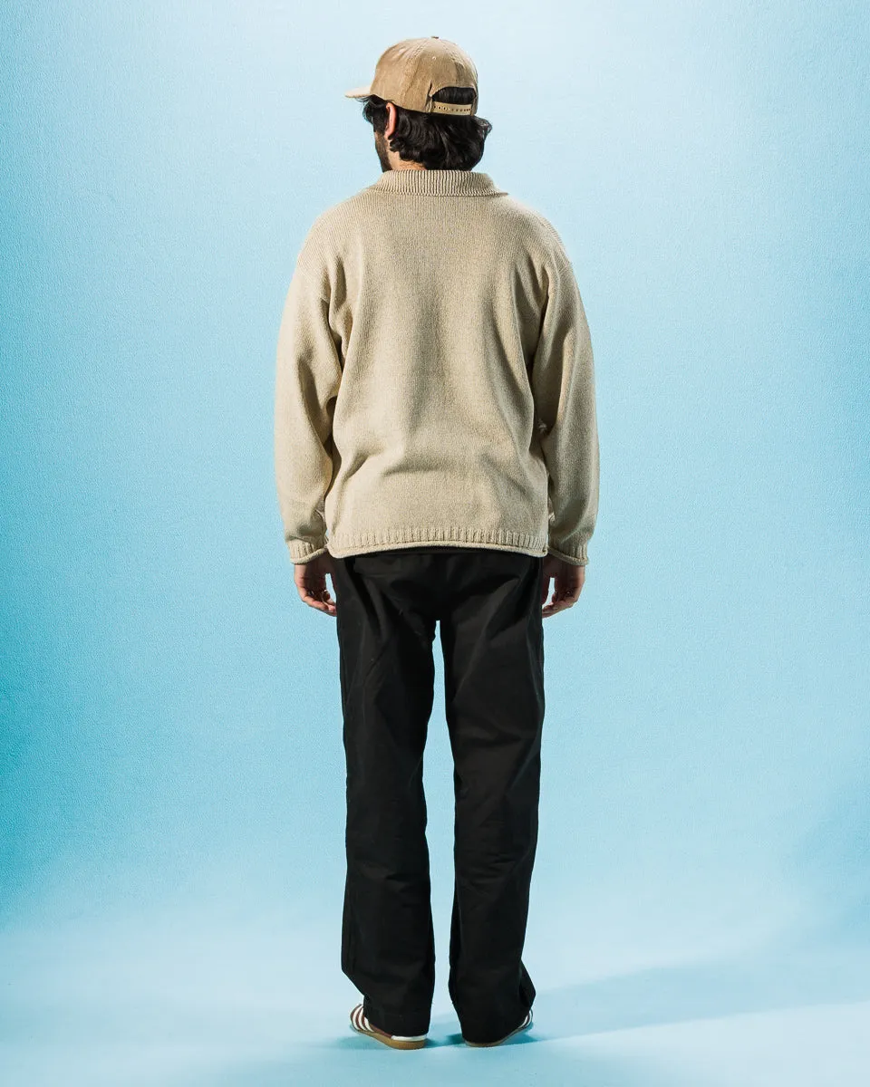 Silk Cotton Half Zip Pullover - Stone 08 sold by Standard and Strange product image thumbnail 5