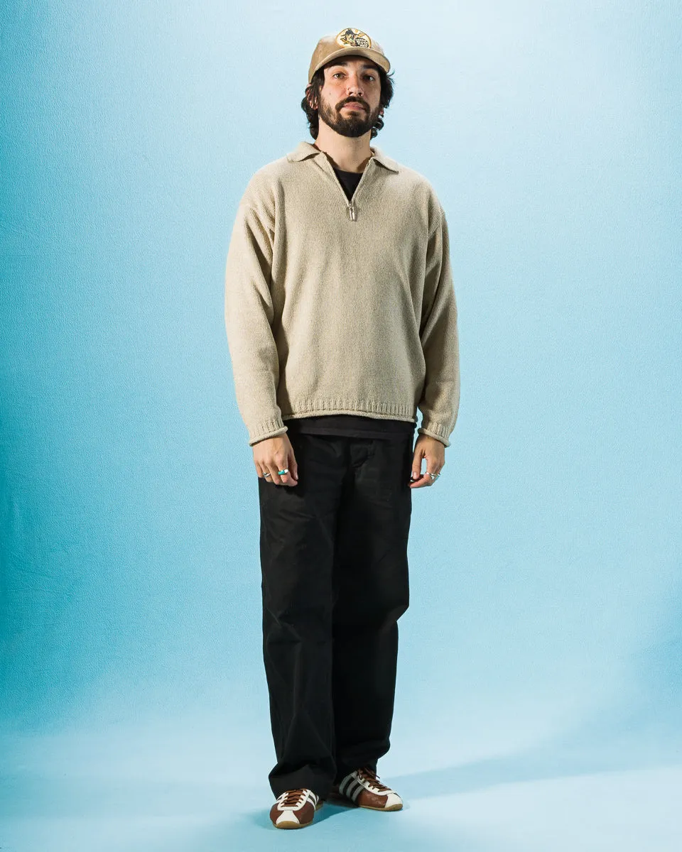 Silk Cotton Half Zip Pullover - Stone 08 sold by Standard and Strange product image thumbnail 3