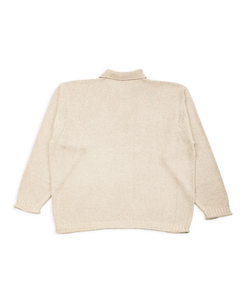 Silk Cotton Half Zip Pullover - Stone 08 sold by Standard and Strange product image thumbnail 2