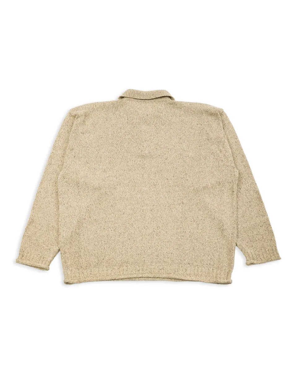 Silk Cotton Half Zip Pullover - Sage Green 08 sold by Standard and Strange product image thumbnail 2