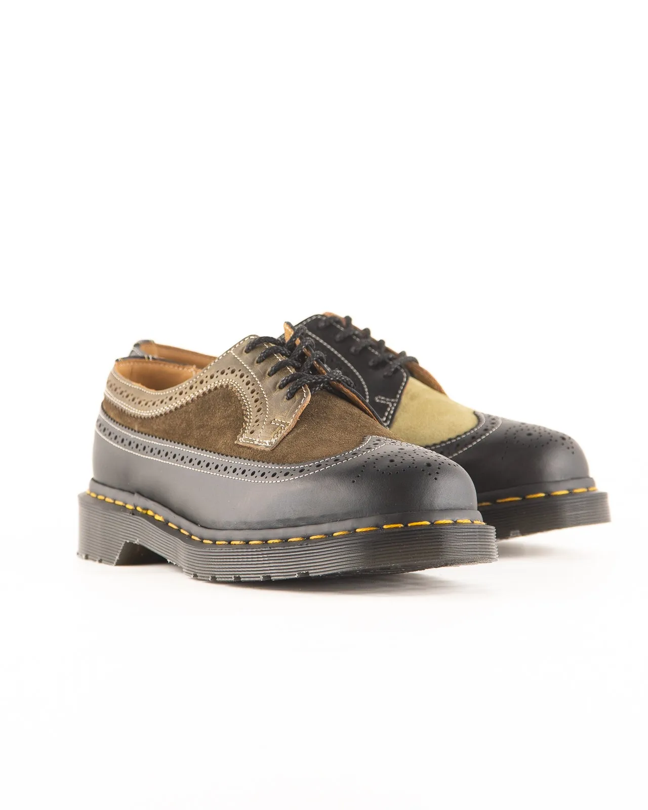3989 Brogue Shoes - Green Multi Leather sold by Standard and Strange