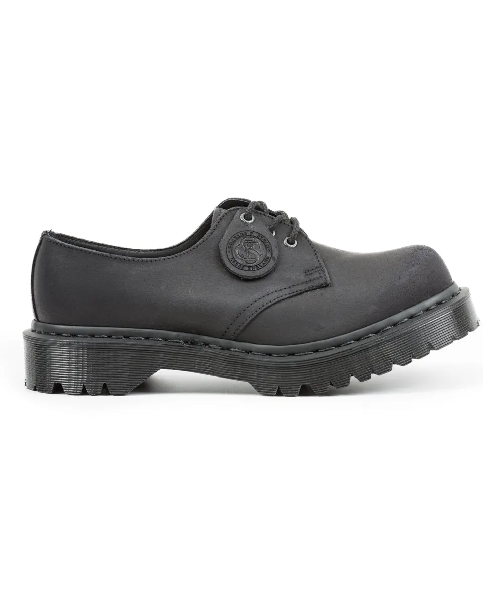 1461 Made in England Oxford Shoes - Black Waxy Commander sold by Standard and Strange product image thumbnail 4