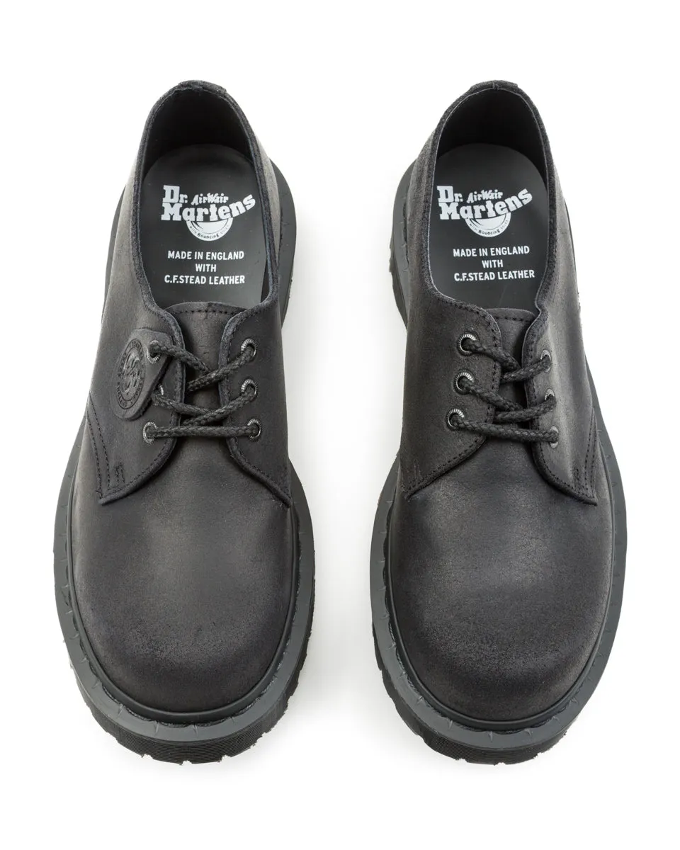 1461 Made in England Oxford Shoes - Black Waxy Commander sold by Standard and Strange product image thumbnail 5