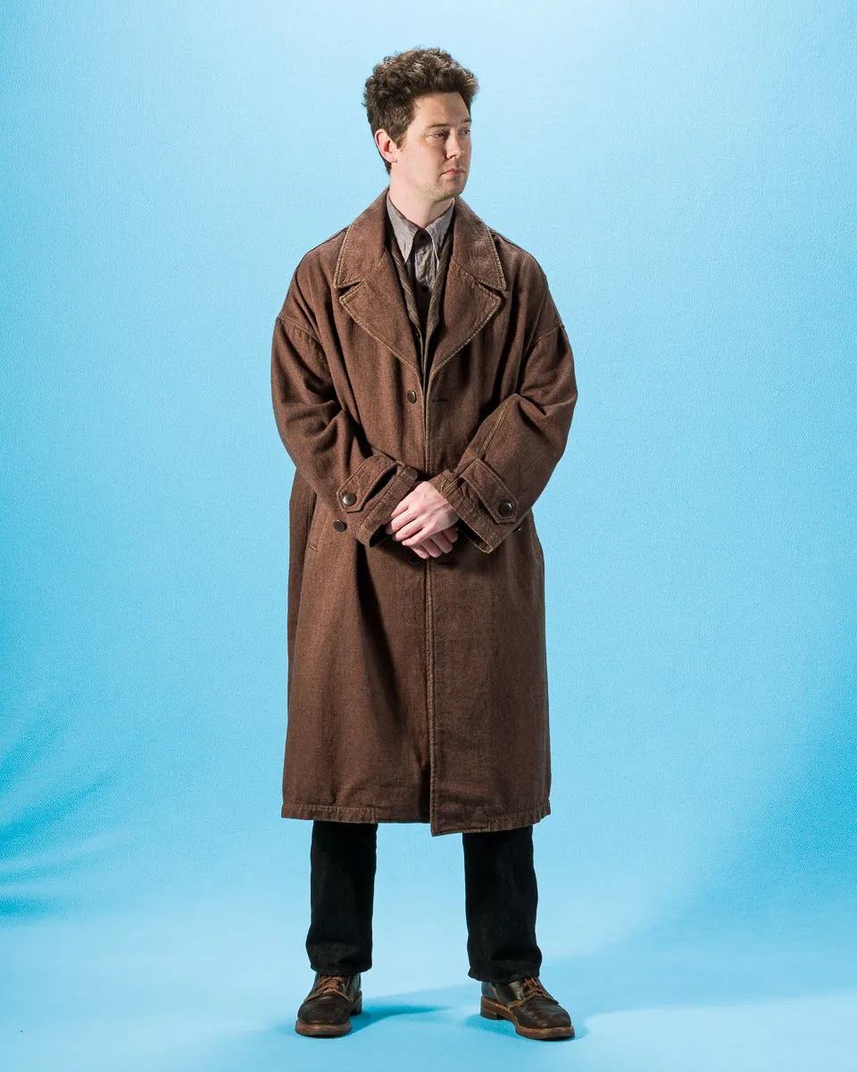 Twill Aging-Wool CAVALIER Coat - Brown sold by Standard and Strange product image thumbnail 3