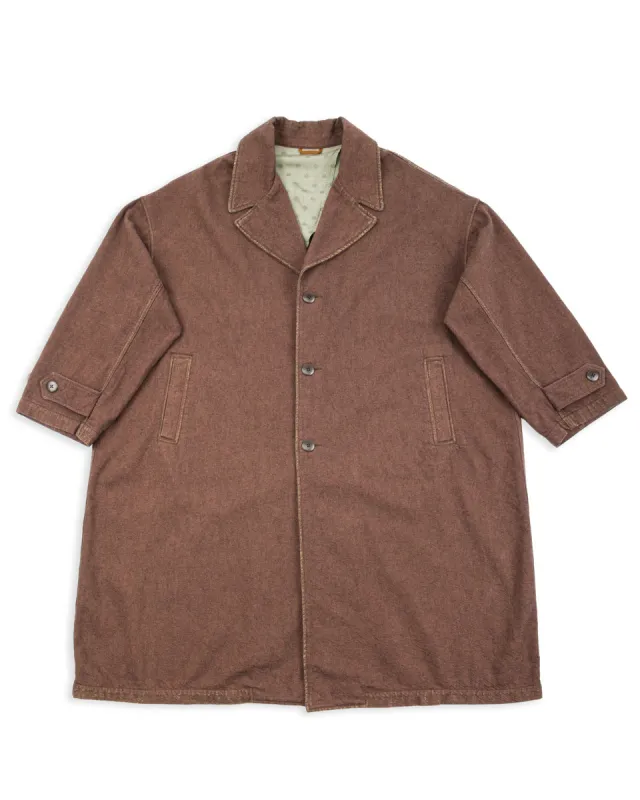 Twill Aging-Wool CAVALIER Coat - Brown sold by Standard and Strange