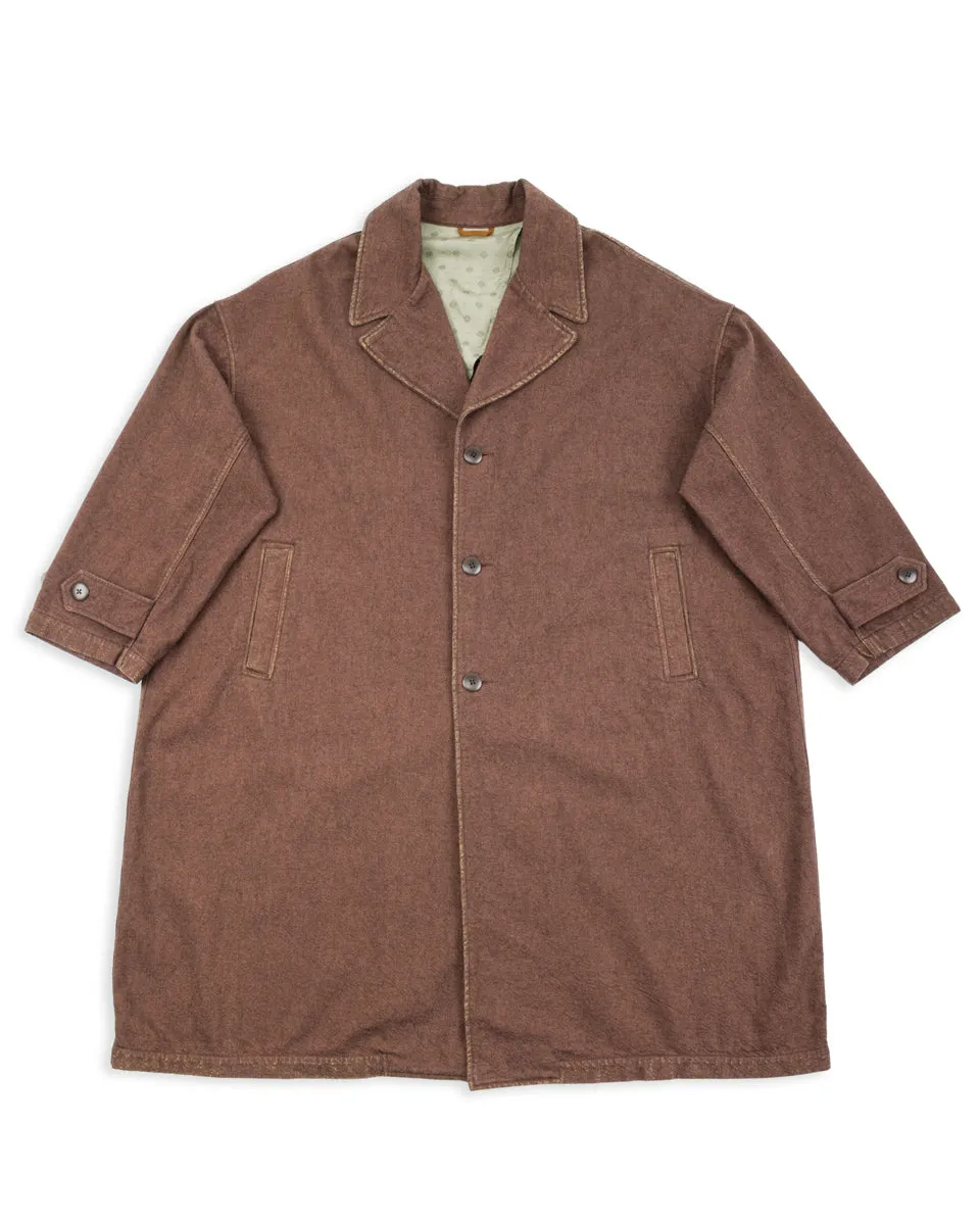 Twill Aging-Wool CAVALIER Coat - Brown sold by Standard and Strange