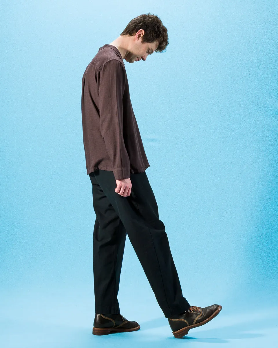 Trygve Wide Cut Cropped Trouser - Black Canvas sold by Standard and Strange product image thumbnail 4