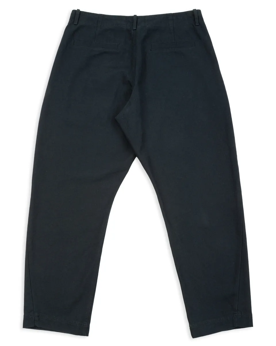 Trygve Wide Cut Cropped Trouser - Black Canvas sold by Standard and Strange product image thumbnail 2