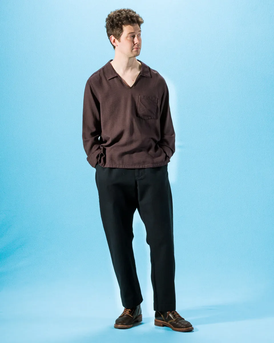 Trygve Wide Cut Cropped Trouser - Black Canvas sold by Standard and Strange product image thumbnail 3