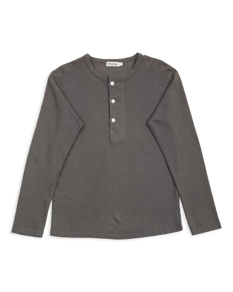 13oz Henley L/S - Midnight sold by Standard and Strange