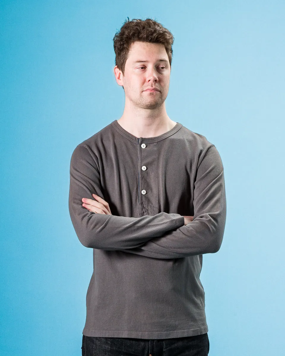 13oz Henley L/S - Midnight sold by Standard and Strange product image thumbnail 3