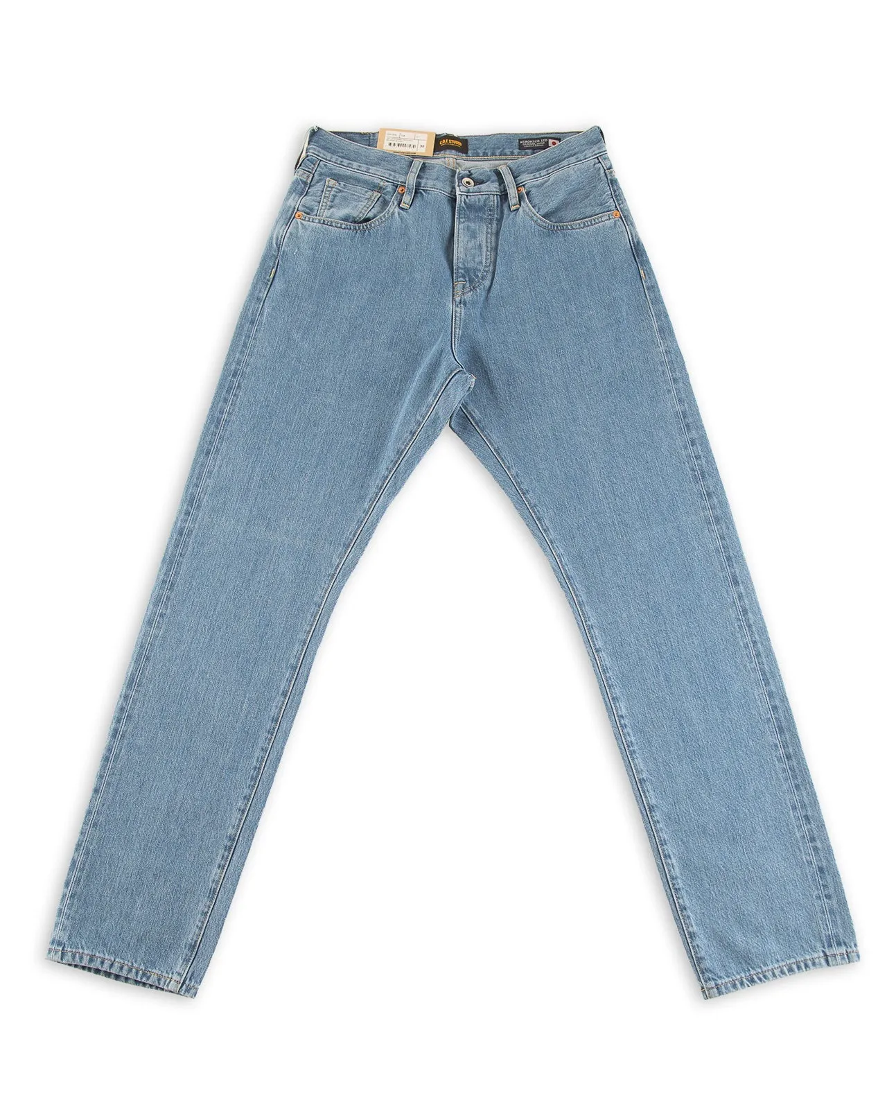 M5 Regular Straight Leg - 13oz Kuroki Selvedge 9x Wash sold by Standard and Strange