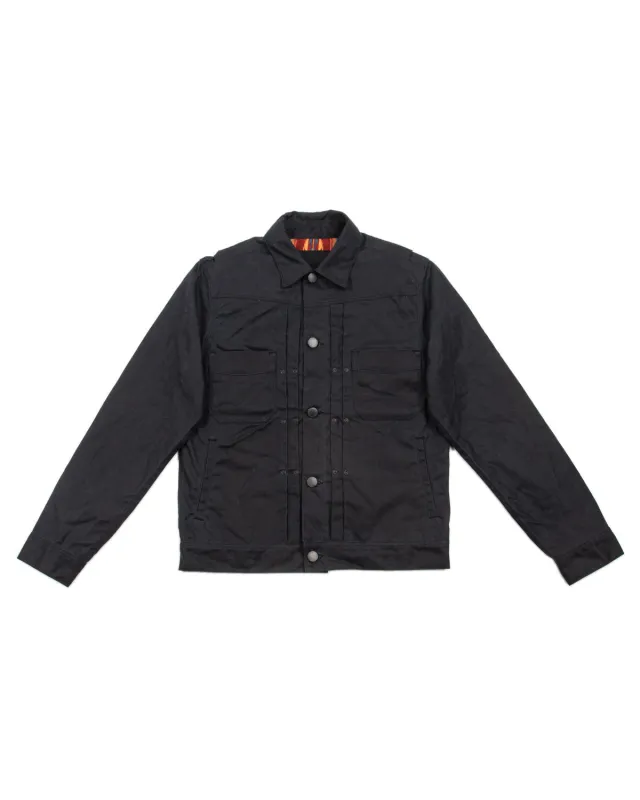 RJ-1 Jacket - Black Waxed Canvas sold by Standard and Strange