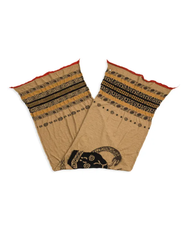 Fulling Wool Scarf COPTIC SKULL - Beige sold by Standard and Strange