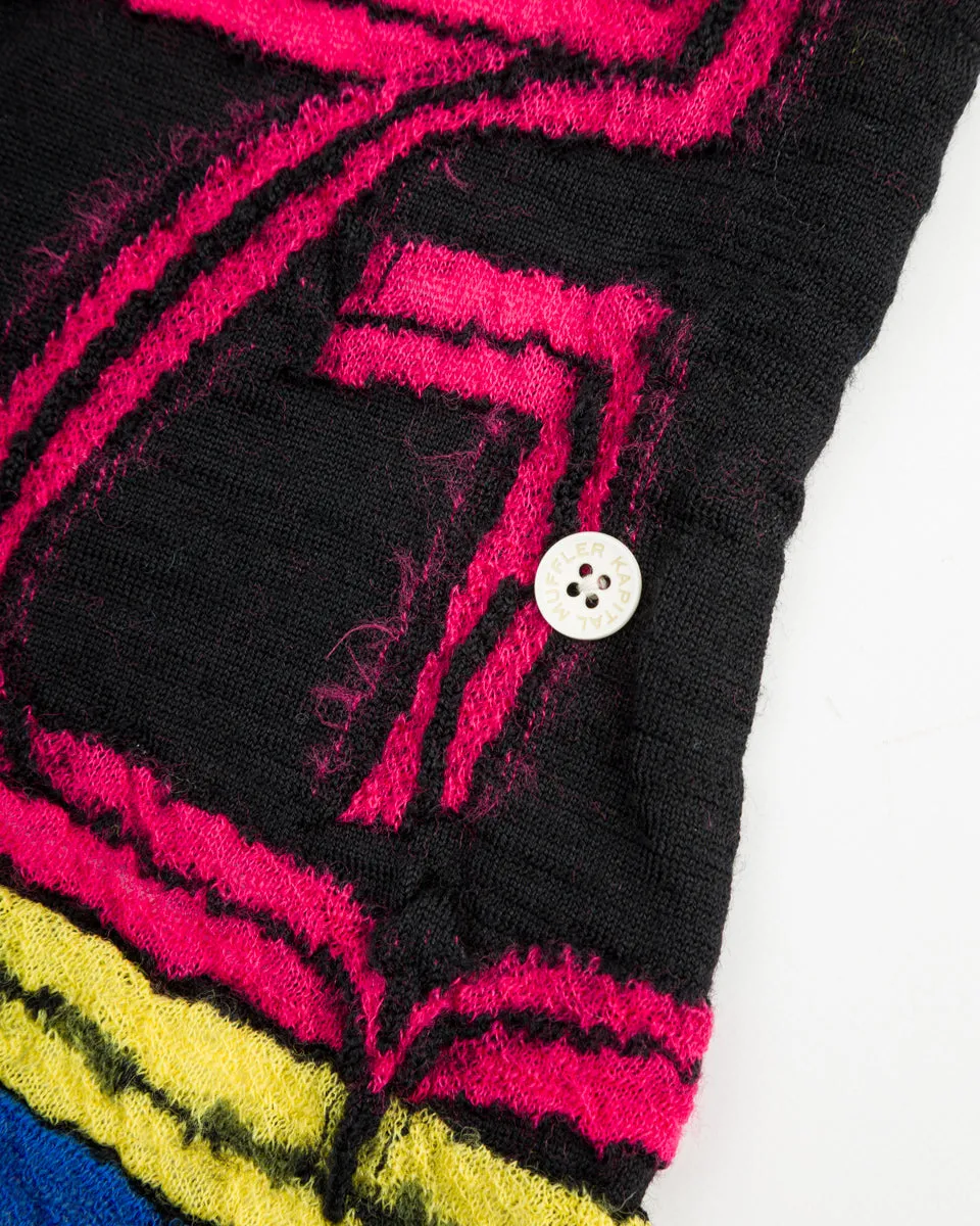 Fulling Wool HAPPY Scarf POP AINU - Black sold by Standard and Strange product image thumbnail 5