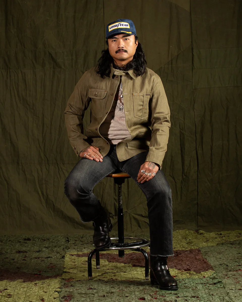 Kurt Jacket - Desert Moss Green Selvedge sold by Standard and Strange product image thumbnail 3