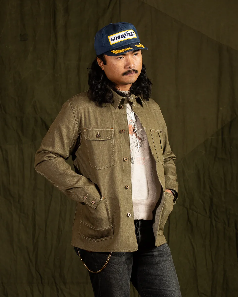 Kurt Jacket - Desert Moss Green Selvedge sold by Standard and Strange product image thumbnail 4