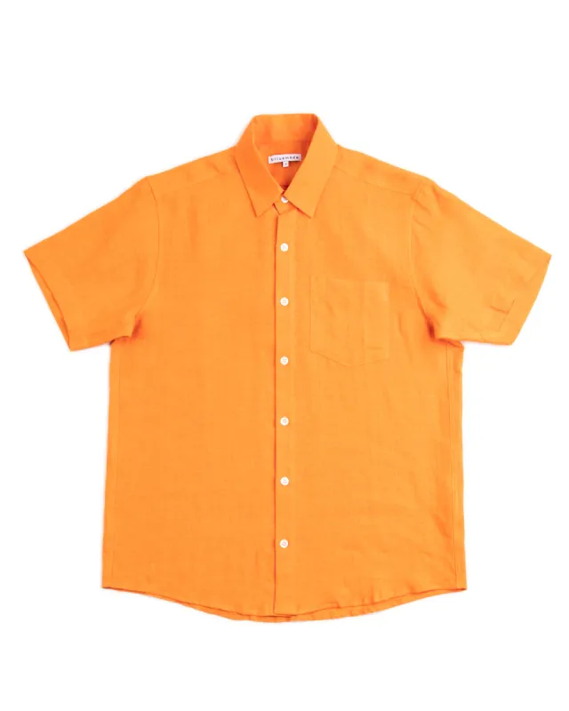Short Sleeve Shirt - Mango Belgian Linen sold by Standard and Strange