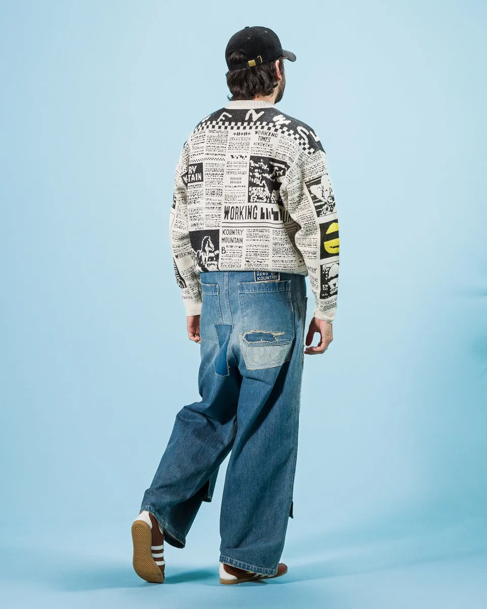 14oz Denim W-Knee EASY Baggy Pants(DIXIE LUMBER REMAKE) - PRO sold by Standard and Strange product image thumbnail 5