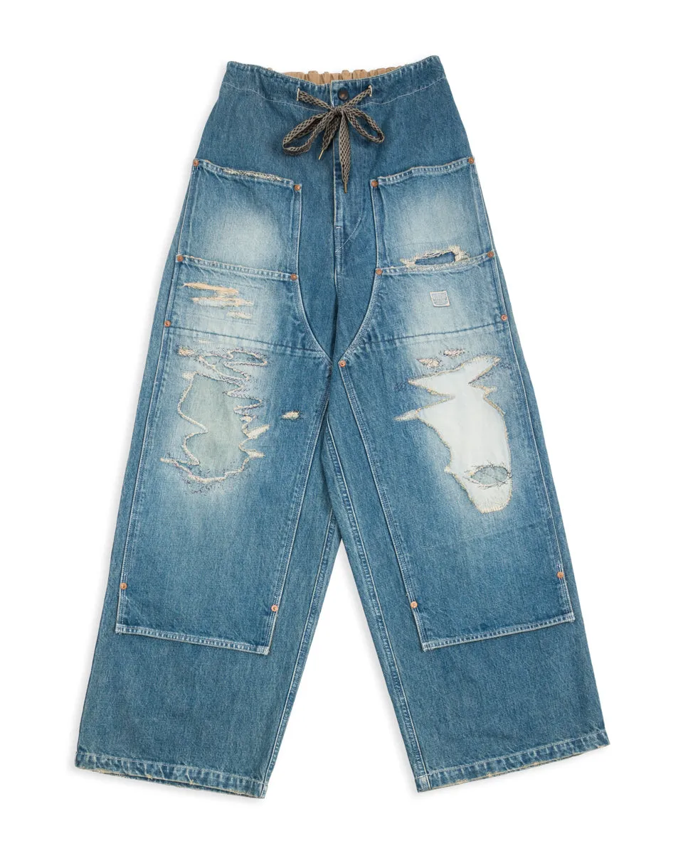 14oz Denim W-Knee EASY Baggy Pants(DIXIE LUMBER REMAKE) - PRO sold by Standard and Strange