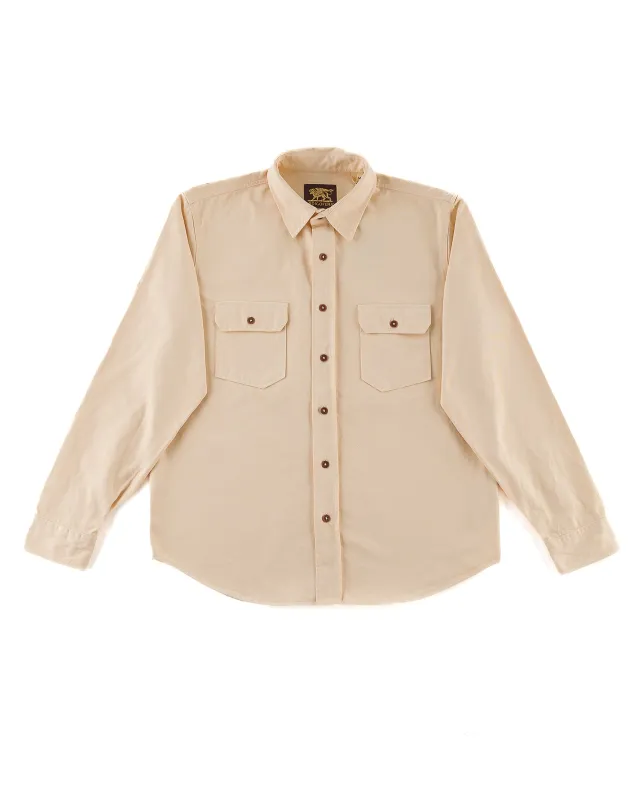 Alamo Shirt - Sand White Twill sold by Standard and Strange