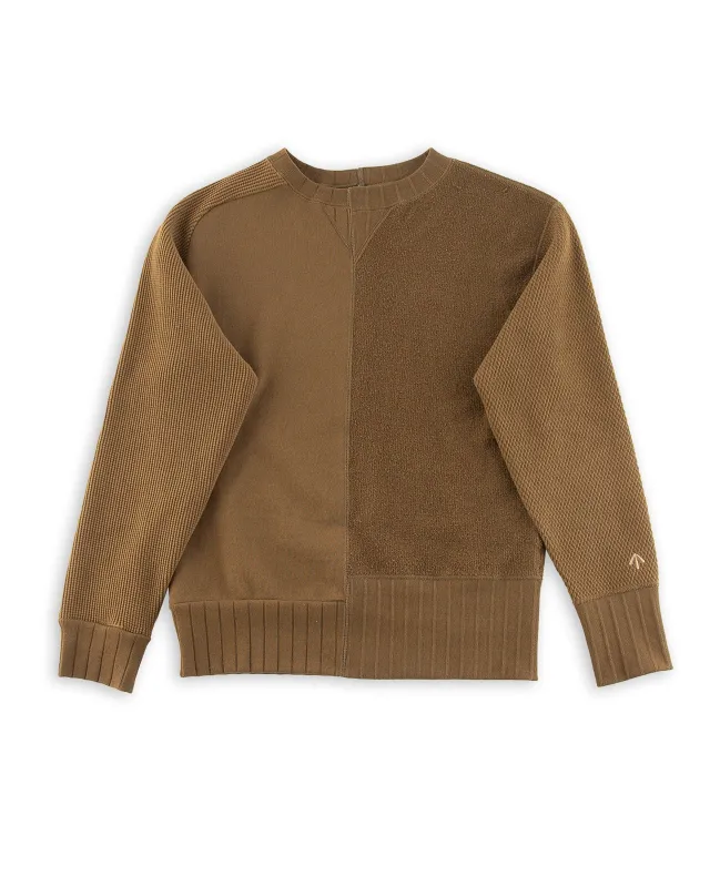 Army Crew Sweatshirt - Dark Green Jersey Mix sold by Standard and Strange