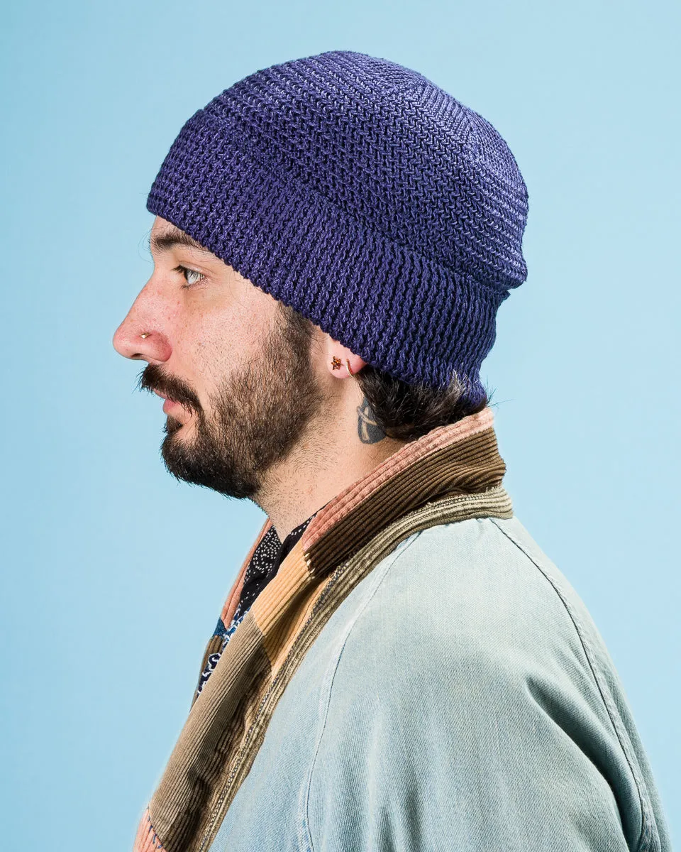 Linen Watch Cap - Indigo sold by Standard and Strange product image thumbnail 4