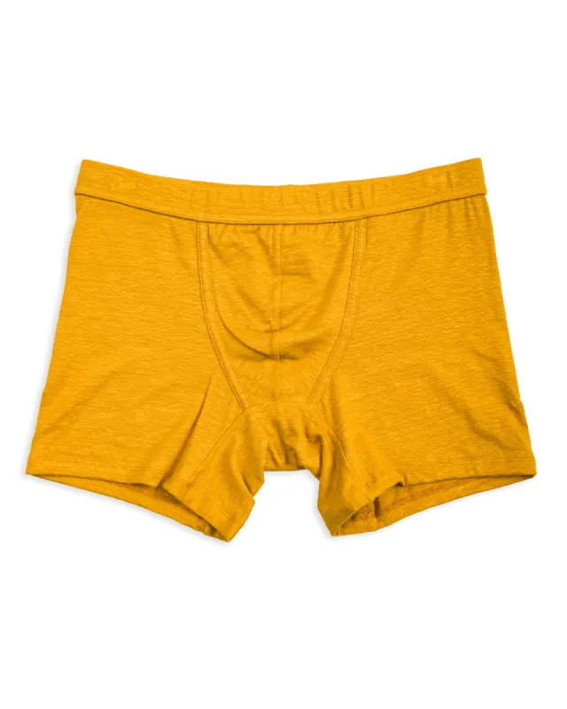 Cervin Boxer Briefs - Saffron Linen Jersey made by Standard and Strange