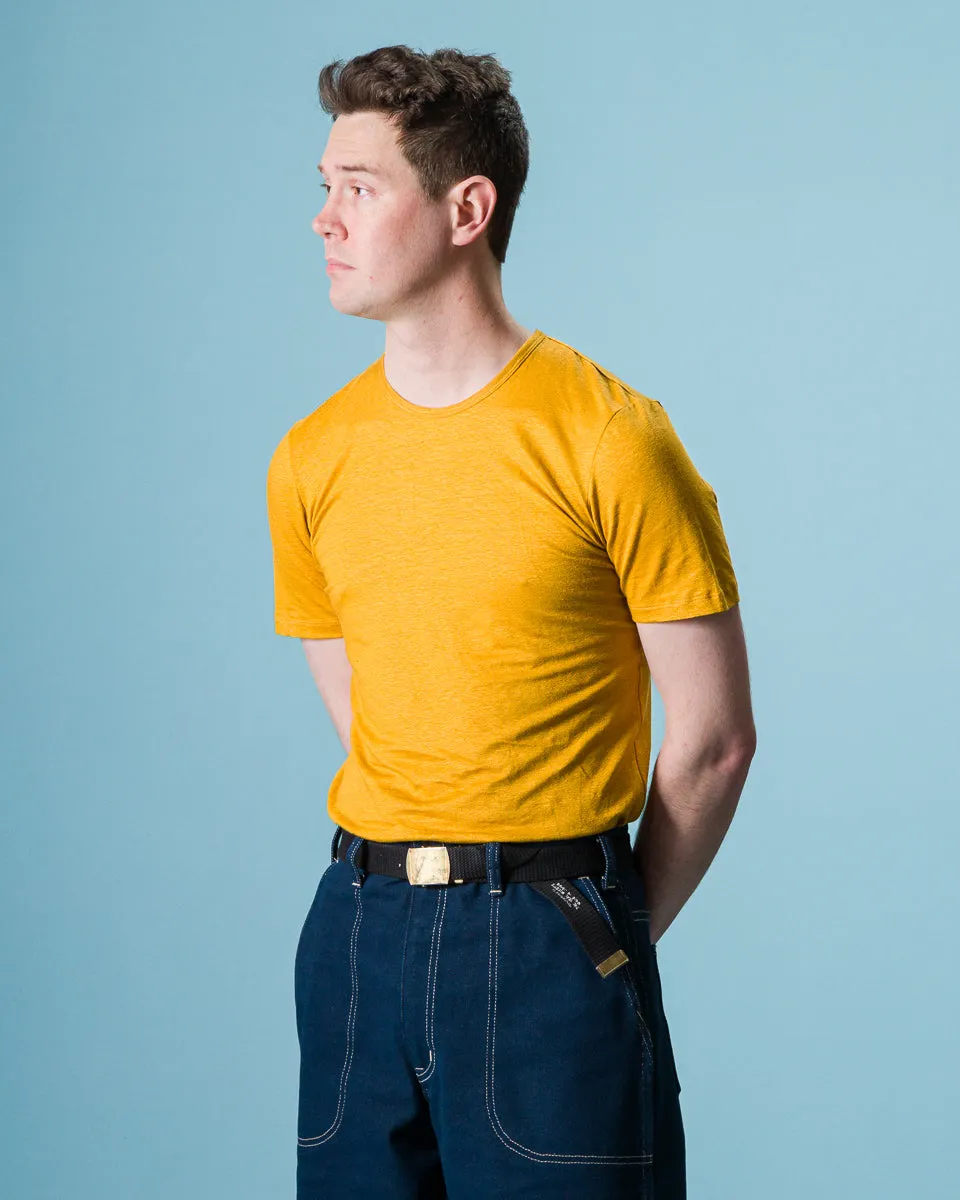 Kern T-Shirt - Saffron Linen Jersey sold by Standard and Strange product image thumbnail 4
