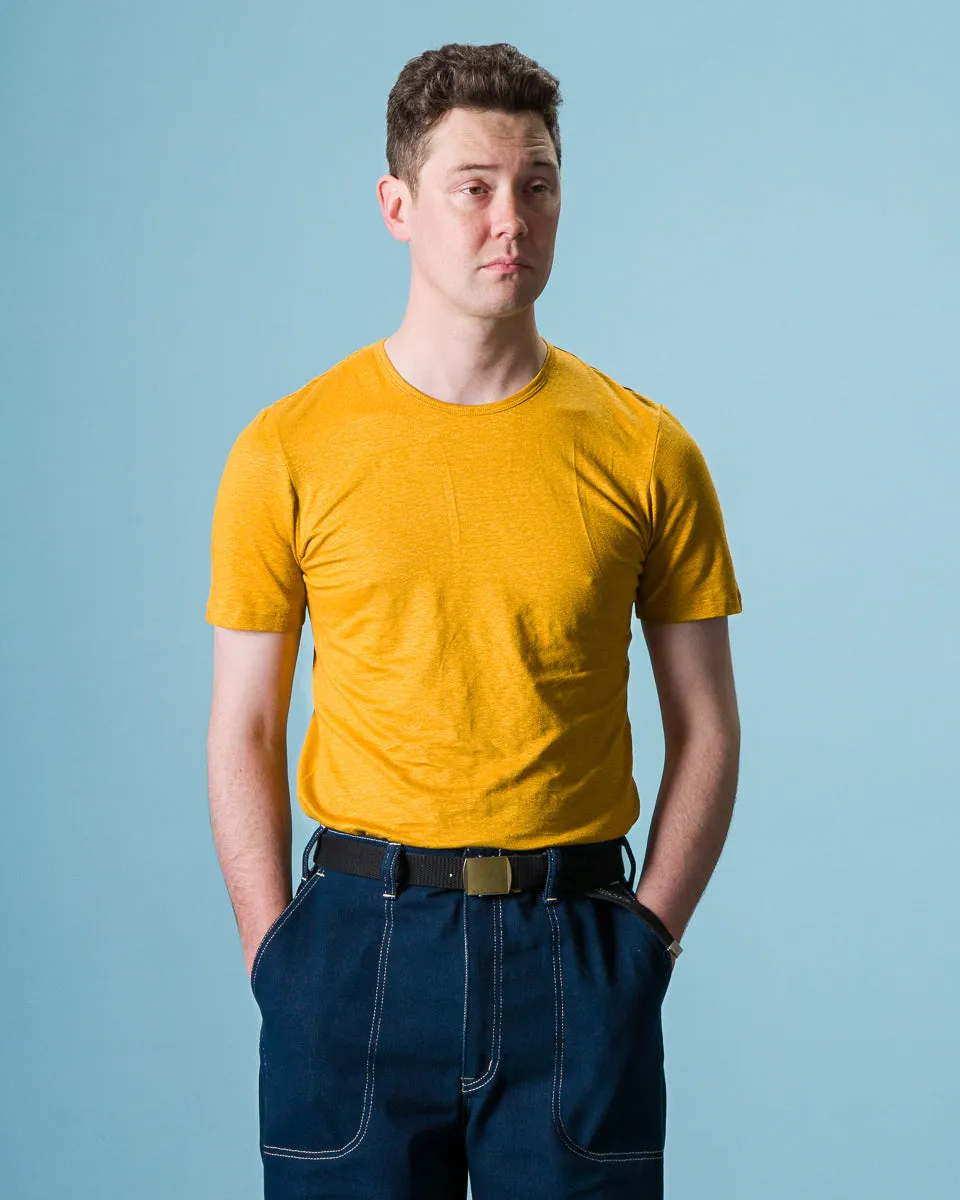 Kern T-Shirt - Saffron Linen Jersey sold by Standard and Strange product image thumbnail 3