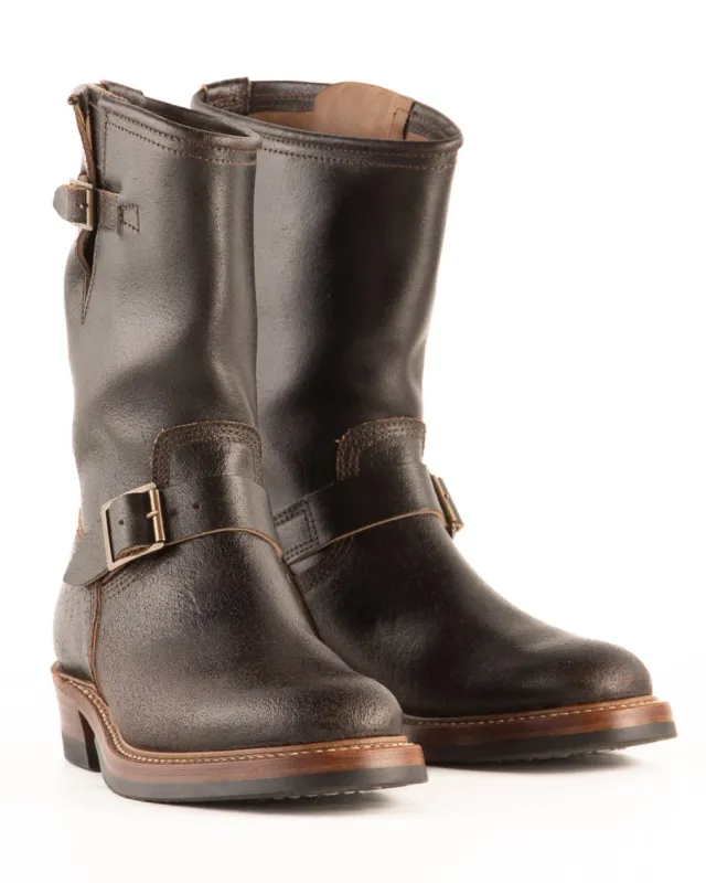 Wabash Engineer Boots - Dark Brown Waxed Flesh sold by Standard and Strange