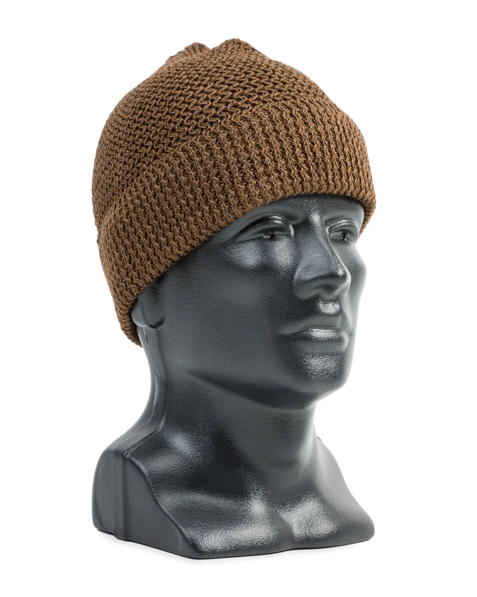 Linen Watch Cap - Brown sold by Standard and Strange