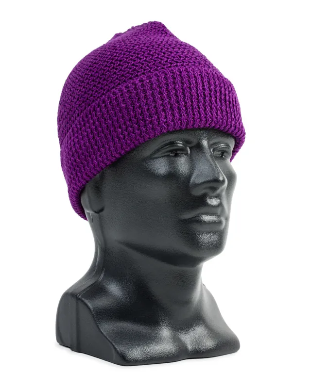 Linen Watch Cap - Purple sold by Standard and Strange