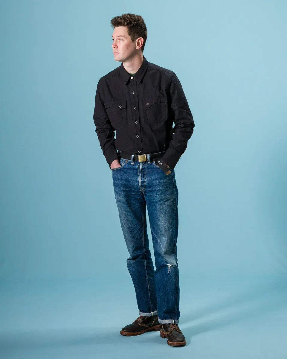 Calico Western Shirt - 9oz Black Ripstop sold by Standard and Strange product image thumbnail 3