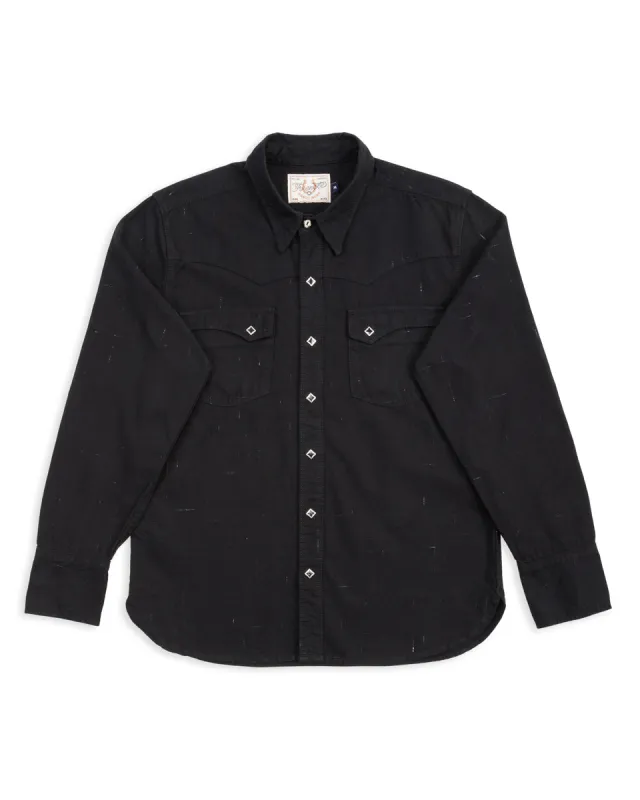 Calico Western Shirt - 9oz Black Ripstop sold by Standard and Strange