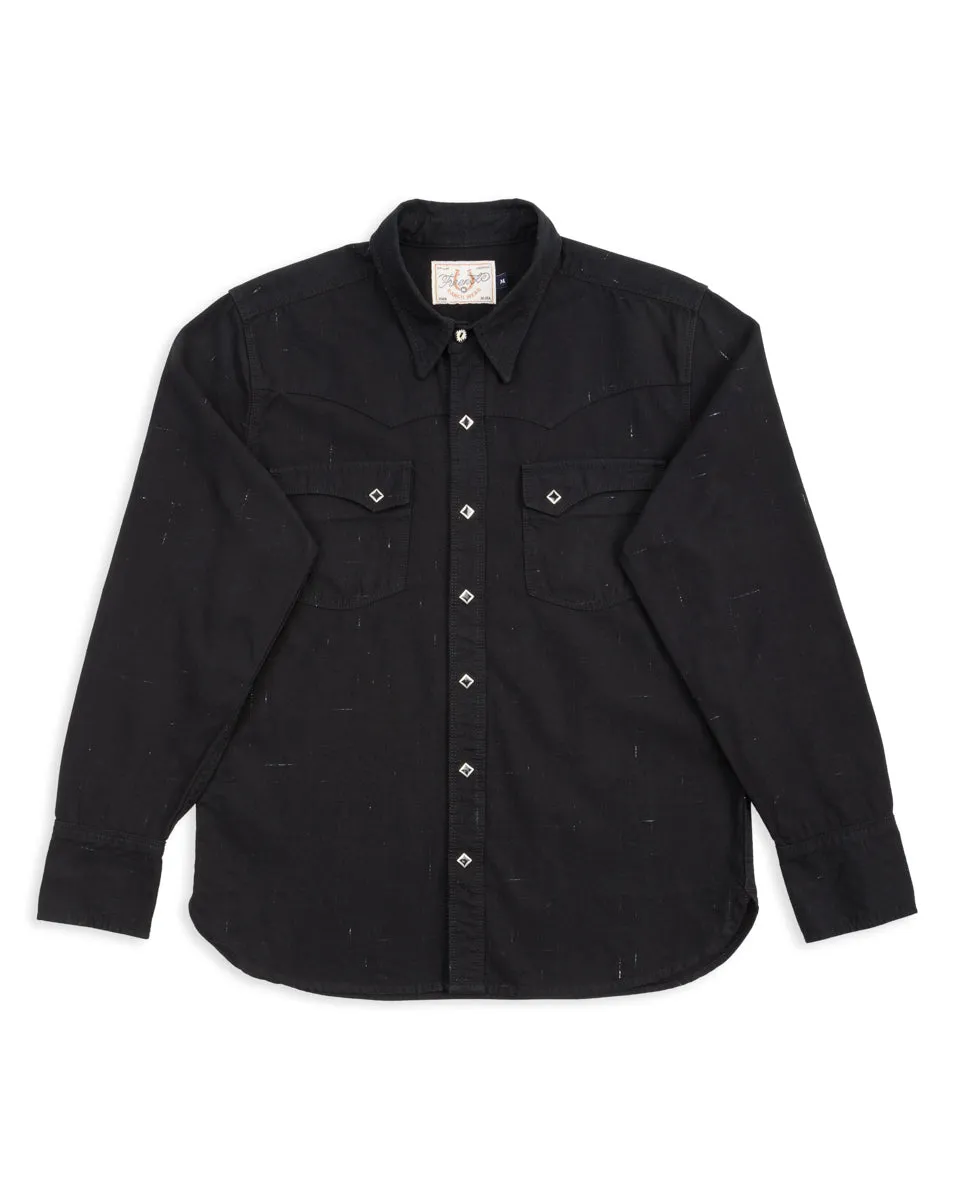 Calico Western Shirt - 9oz Black Ripstop sold by Standard and Strange