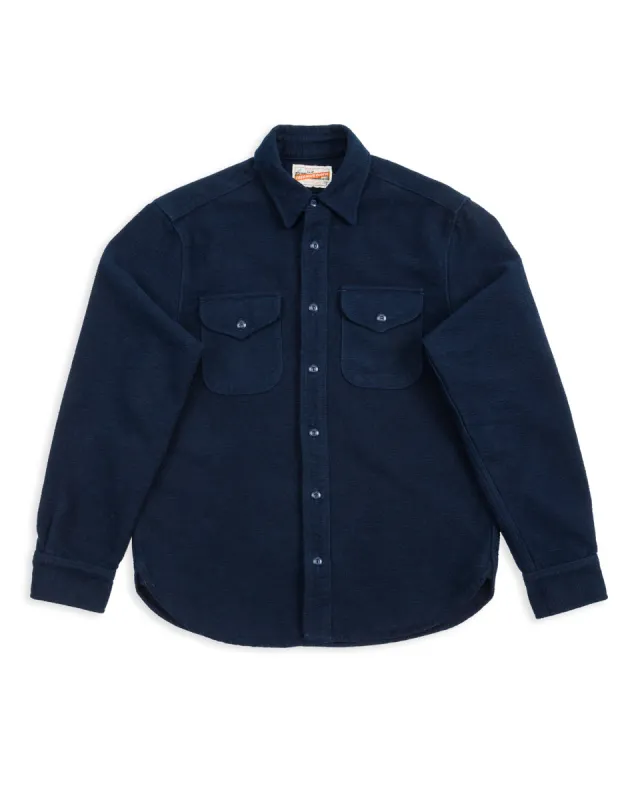 Wells Workshirt - Brushed Corduroy Navy sold by Standard and Strange