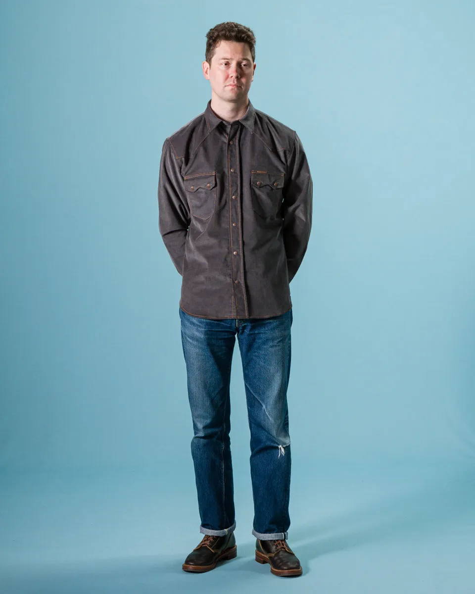 Ryman Shirt - Steel Grey Corduroy sold by Standard and Strange product image thumbnail 4