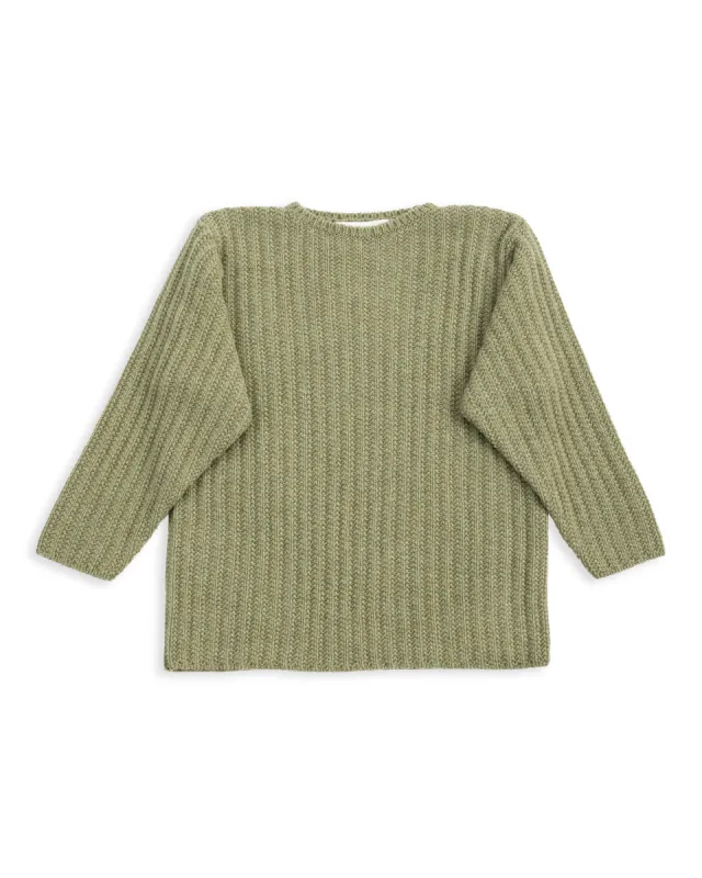 Slub Cashmere Boat Pullover - Hunter Green 10 sold by Standard and Strange