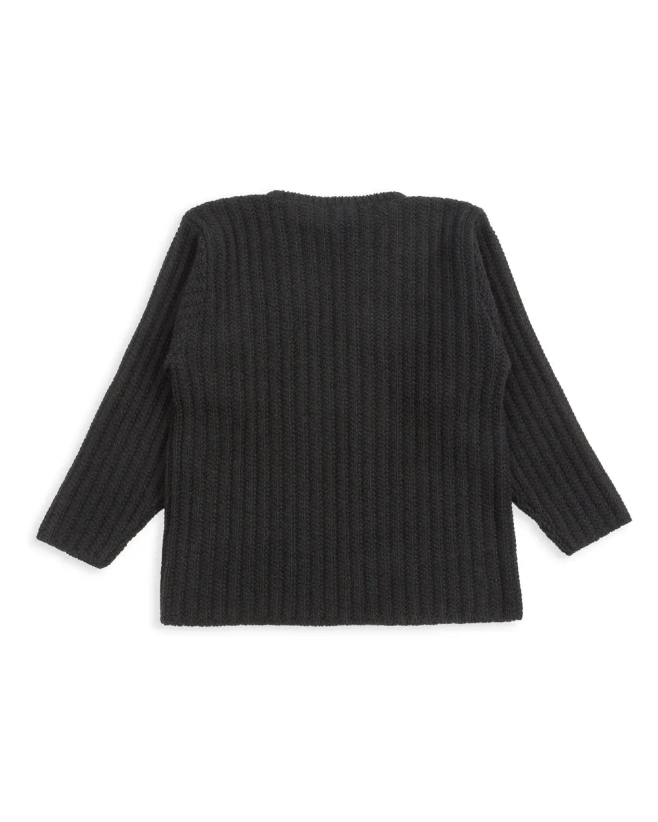 Slub Cashmere Boat Pullover - Black 10 sold by Standard and Strange product image thumbnail 2