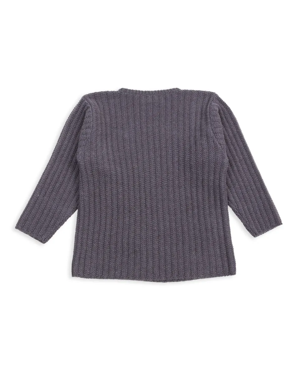 Slub Cashmere Boat Pullover - Navy 10 sold by Standard and Strange product image thumbnail 2