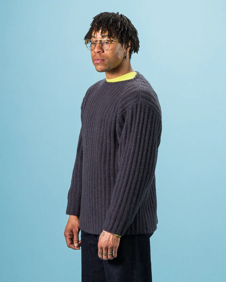 Slub Cashmere Boat Pullover - Navy 10 sold by Standard and Strange product image thumbnail 5