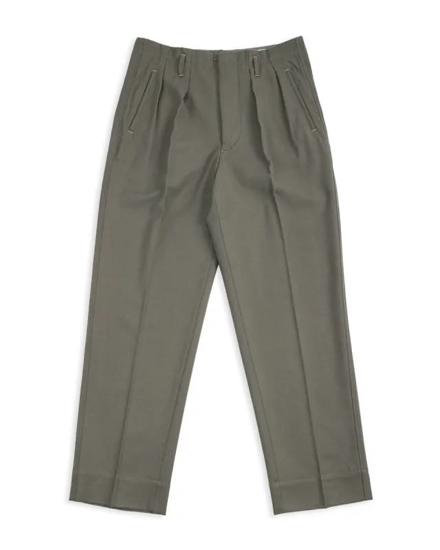 English Trousers - Pebble Wool Barathea sold by Standard and Strange