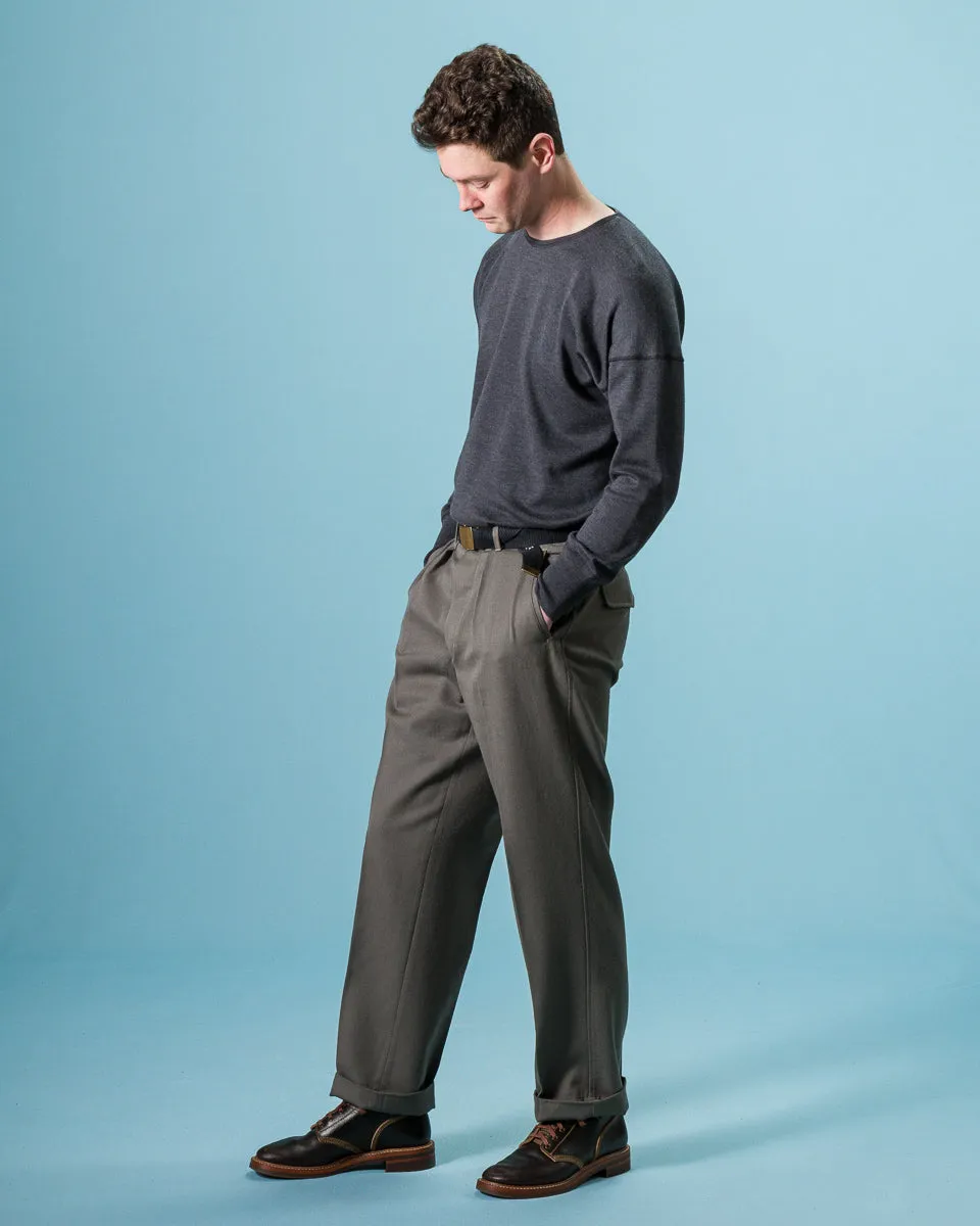 English Trousers - Pebble Wool Barathea sold by Standard and Strange product image thumbnail 3