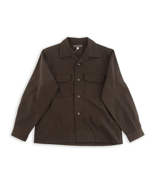 Double Cloth Flap Pocket Shirt - Black sold by Standard and Strange