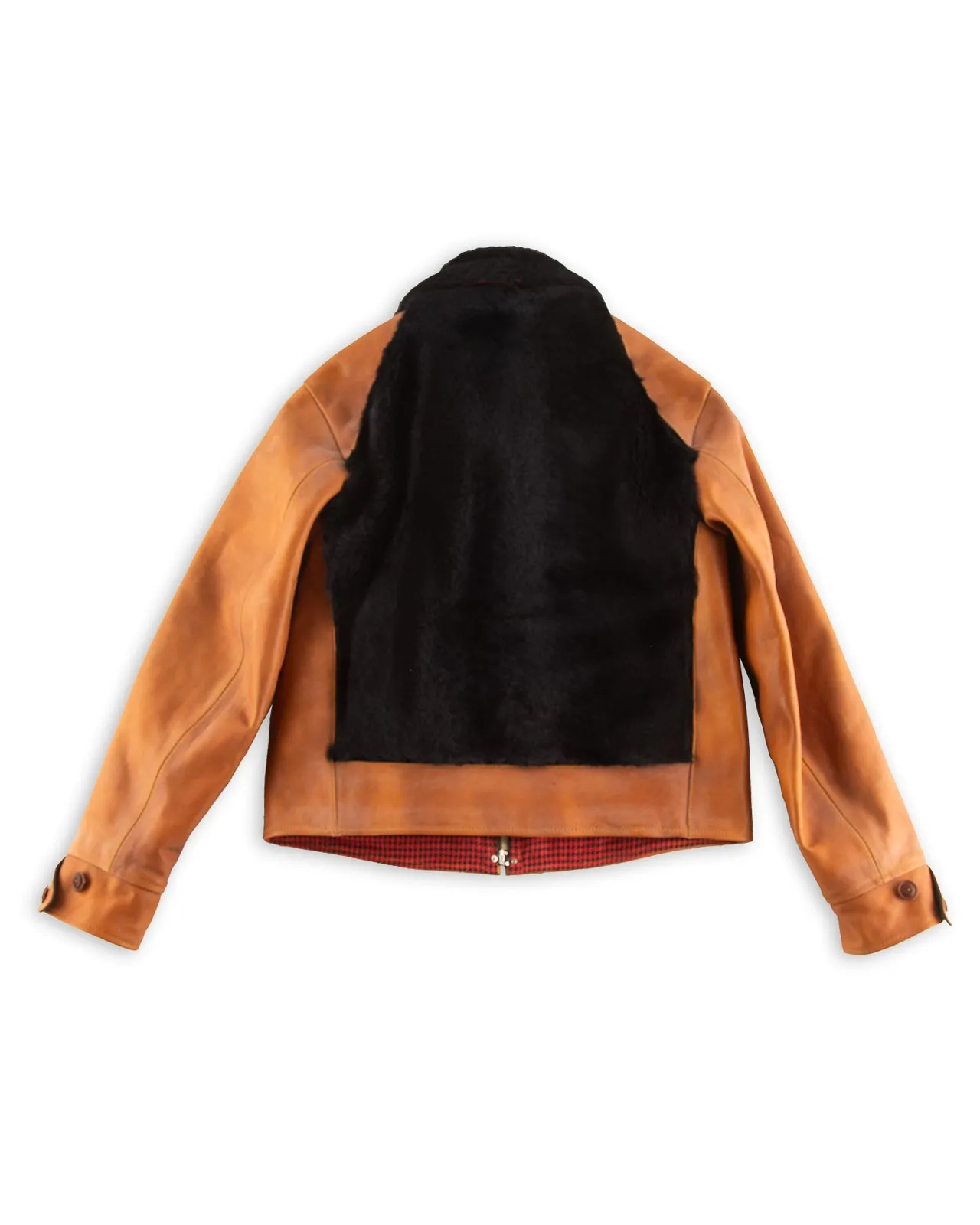 Limited Guidi Calfskin Grizzly Jacket - Brown x Navy sold by Standard and Strange product image thumbnail 2